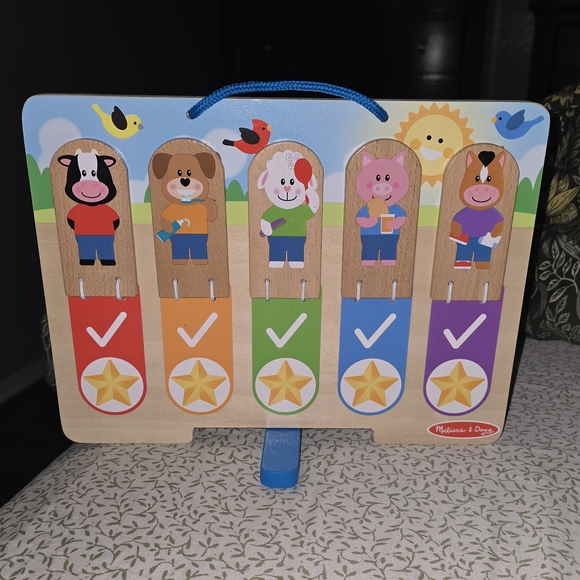 Melissa & Doug Colorful Daily Routine Board - Picture 2 of 4